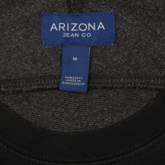 Arizona Jean Co‎ Men's Crew Neck Long Sleeve Pullover Sweatshirt Black Size M - Picture 7 of 8